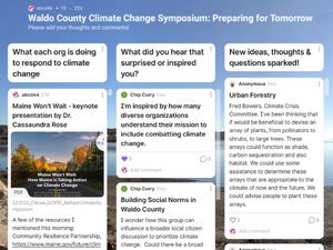 Waldo County Climate Symposium notes January 2022