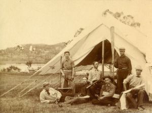 Champlain Society, Camp Pemetic, July 1880. Photo: Mount Desert Island Historical Society